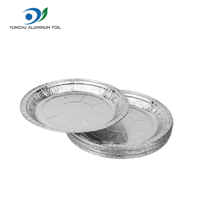 Containere din folie din aluminiu din aluminiu cu frite rotunde