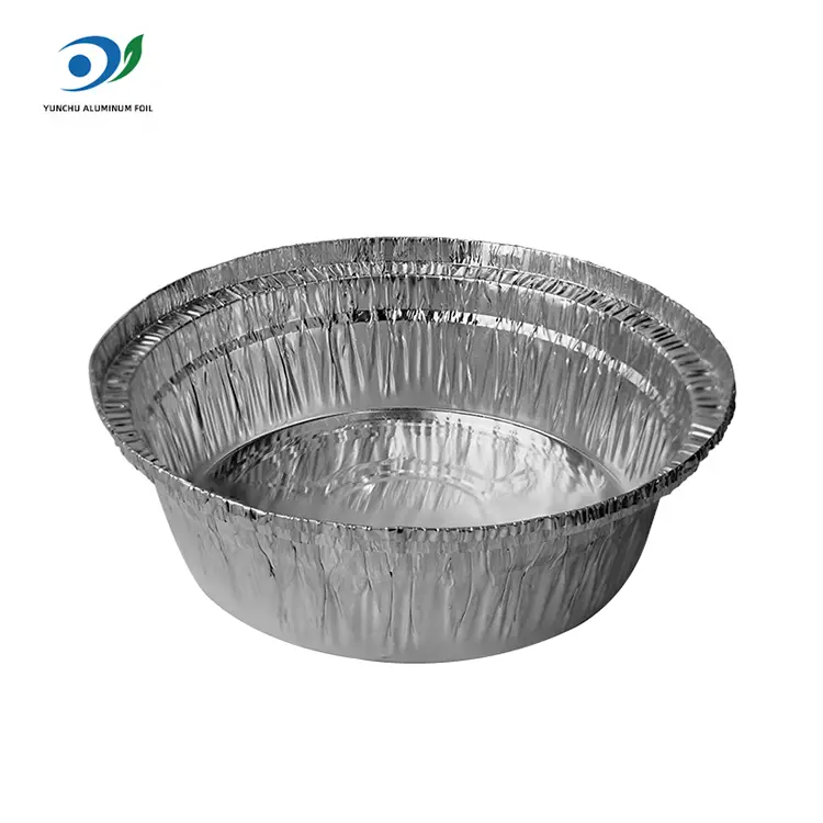 Friteuță rotundă de catering din argint din folie de aluminiu din argint