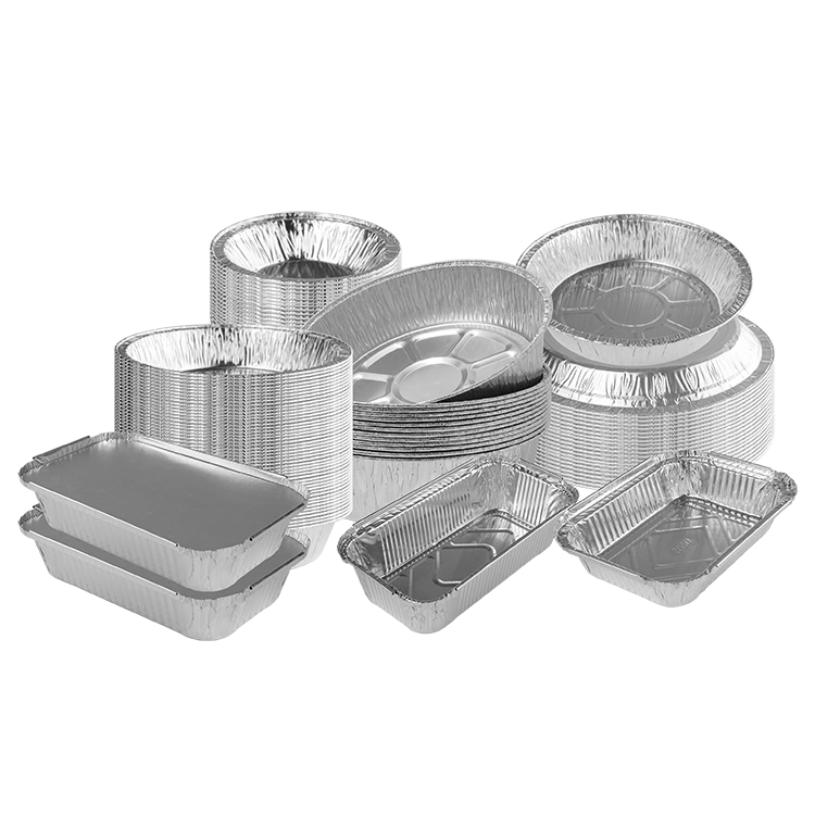 Containere de folie din aluminiu de argint