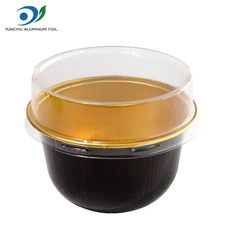 Ce sunt recipientele rotunde din folie de aluminiu cu perete neted?