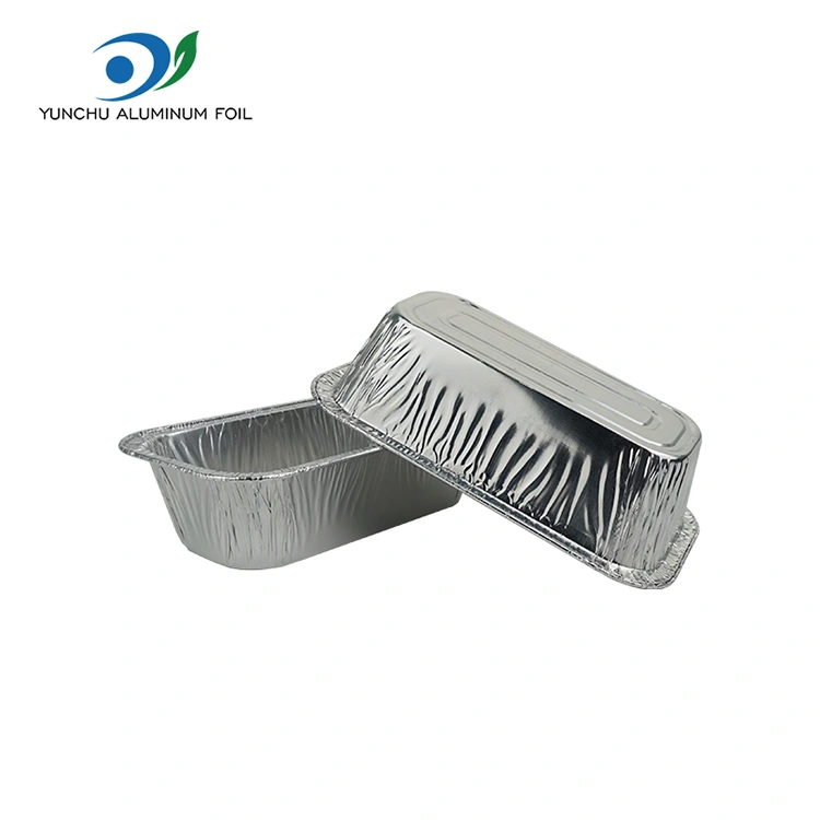 Recipiente dreptunghiulare de aer friteuze de argint din aluminiu