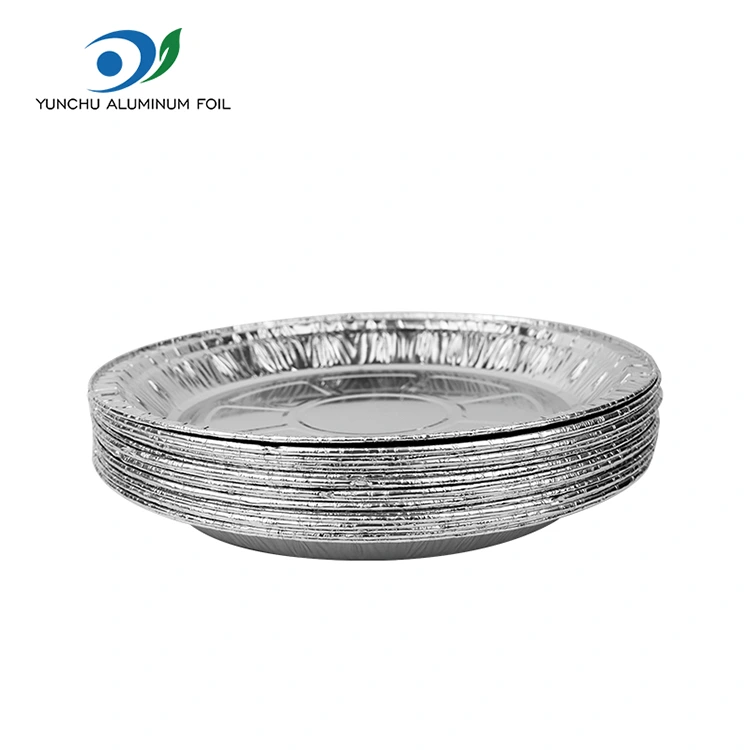 Containere din folie din aluminiu din aluminiu cu frite rotunde