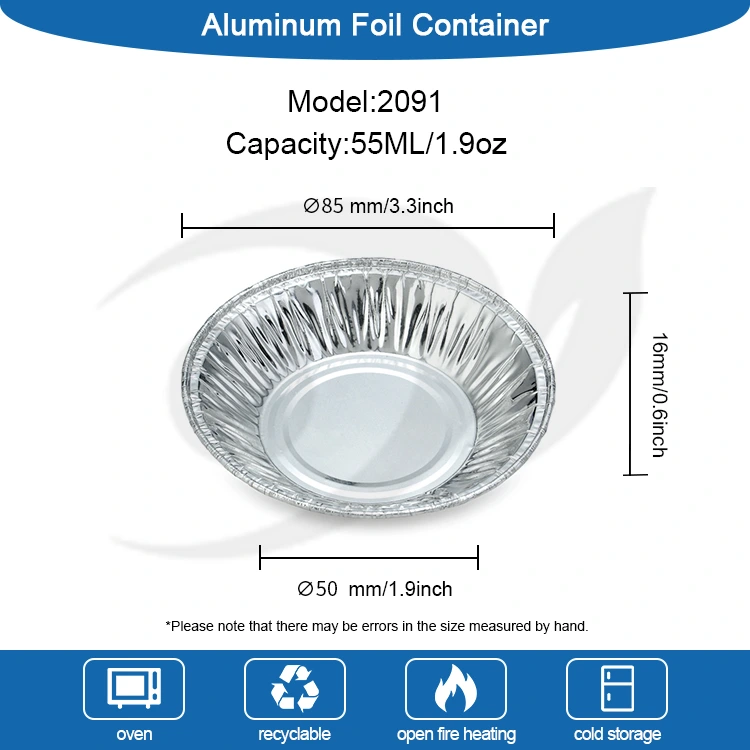 Tarte cu ou de unica folosinta pentru friteuza cu aer. Recipiente pentru alimente din folie de aluminiu argintie