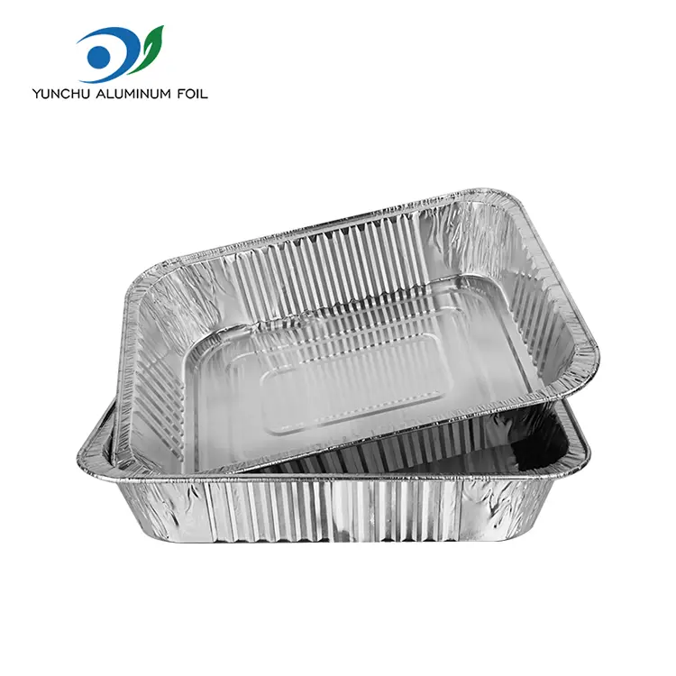 Containere de folie de aluminiu de argint de unică folosință pentru grătar
