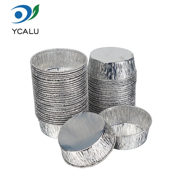 Tavă de prajituri de unică folosință pentru copt Recipiente pentru alimente din folie de aluminiu argintie