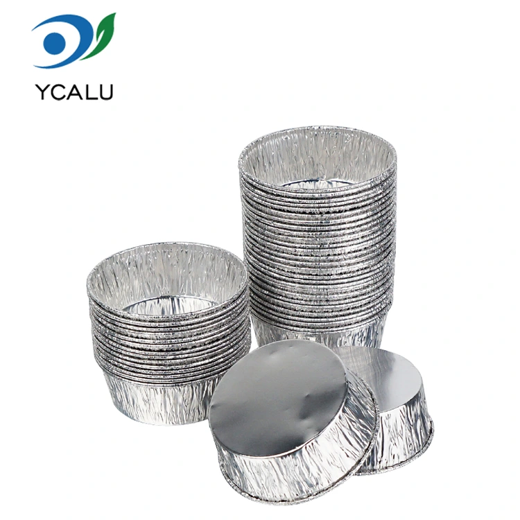 Tavă de prajituri de unică folosință pentru copt Recipiente pentru alimente din folie de aluminiu argintie