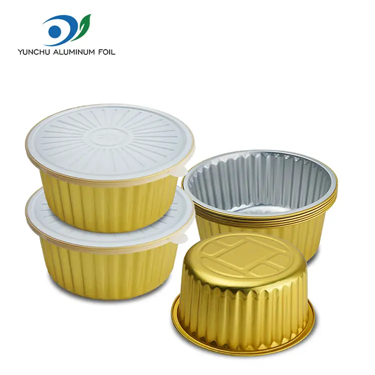 Băuturi alimentare de unică folosință pentru a lua folie de aluminiu auriu din aluminiu