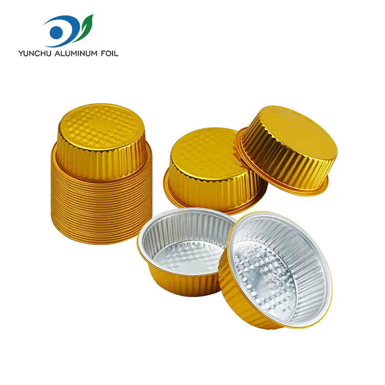 Containere de folie de aluminiu rotund de aluminiu de unică folosință de unică folosință