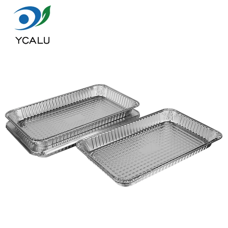 Cuptor gratar de unica folosinta cu capacitate mare Recipiente pentru alimente din folie de aluminiu argintie Cuptor gratar de unica folosinta cu capacitate mare Recipiente pentru alimente din folie de aluminiu argintie
