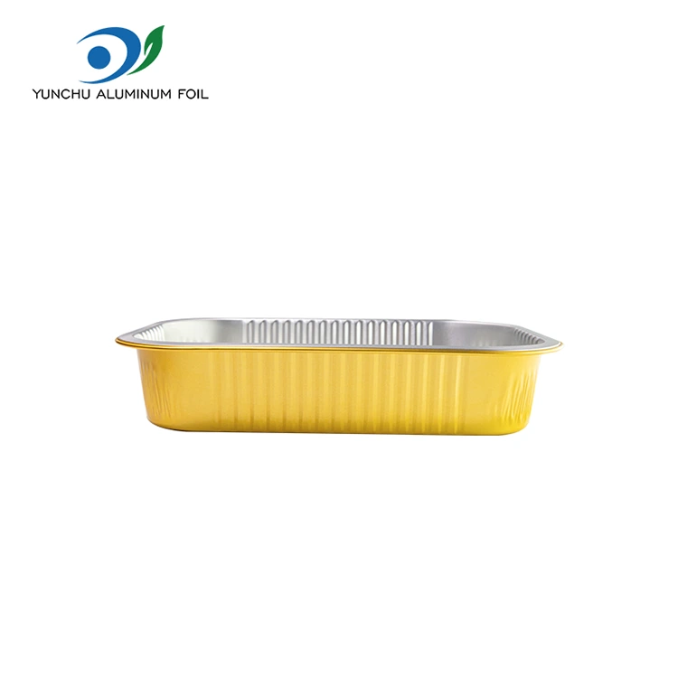 Containere de folie de aluminiu dreptunghiulare de unică folosință