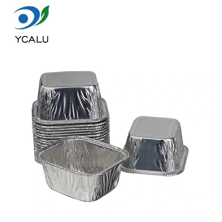 Tava dreptunghiulara de unica folosinta pentru copt. Recipiente pentru alimente din folie de aluminiu argintie