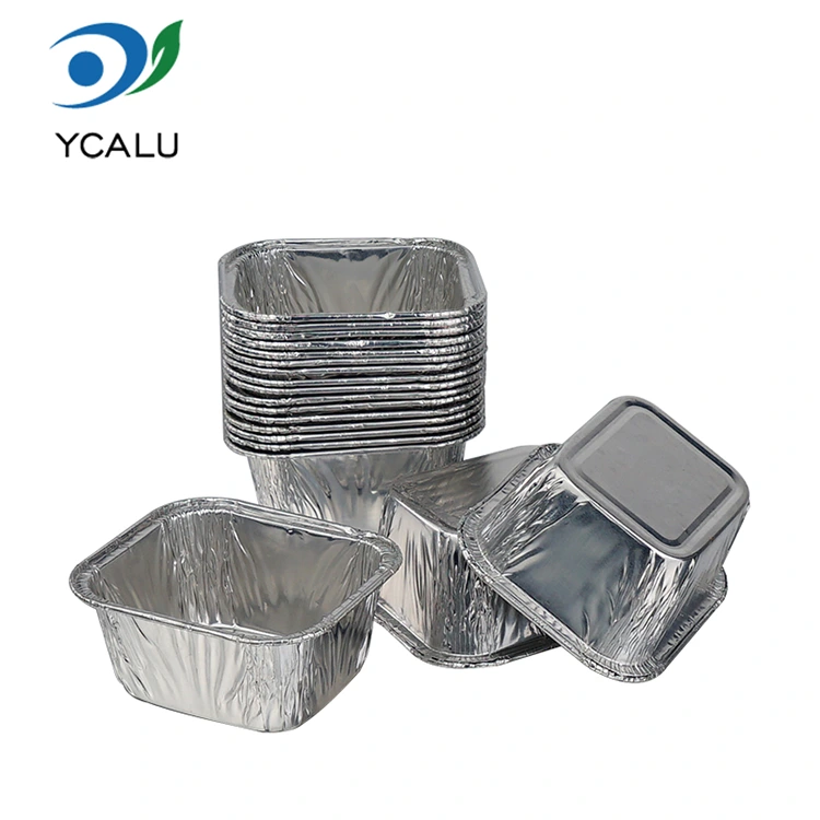 Tava dreptunghiulara de unica folosinta pentru copt. Recipiente pentru alimente din folie de aluminiu argintie