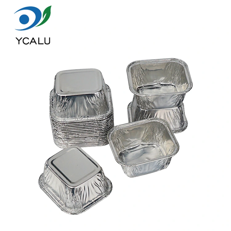 Tava dreptunghiulara de unica folosinta pentru copt. Recipiente pentru alimente din folie de aluminiu argintie