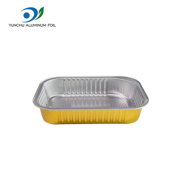 Containere de folie de aluminiu dreptunghiulare de unică folosință