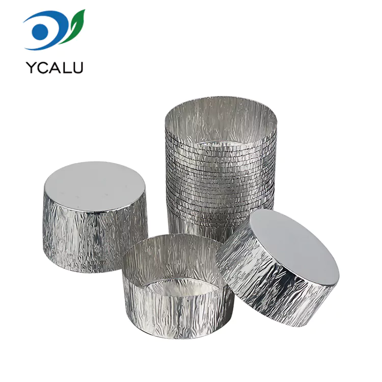 Tava de copt rotunda de unica folosinta pentru friteuza cu aer. Recipiente pentru alimente din folie de aluminiu argintie