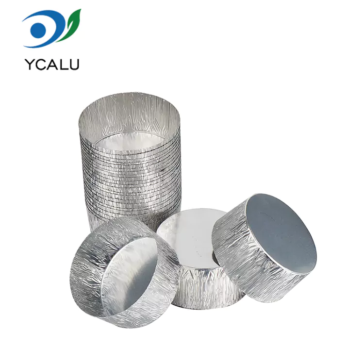 Tava de copt rotunda de unica folosinta pentru friteuza cu aer. Recipiente pentru alimente din folie de aluminiu argintie