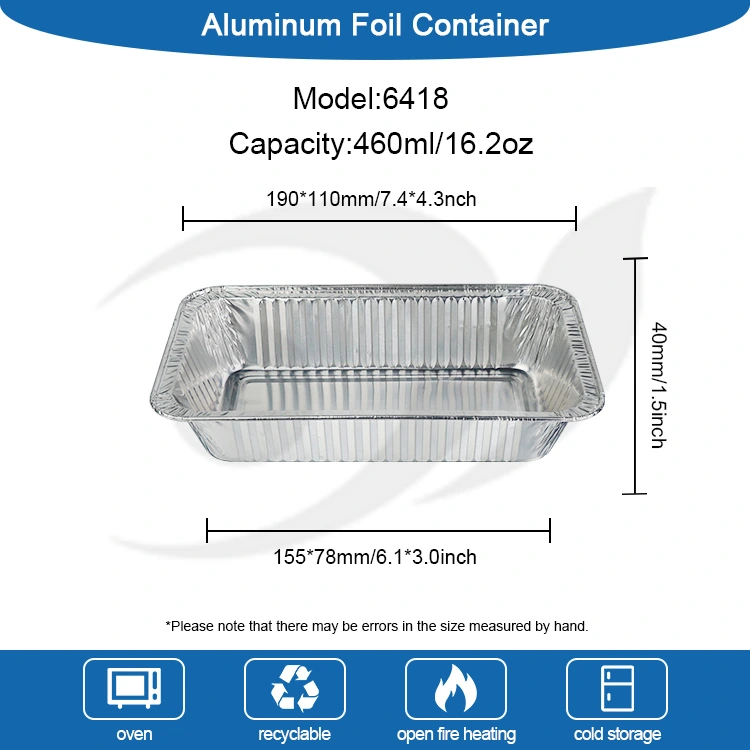 Recipiente pentru alimente din folie de aluminiu argintiu, de unică folosință