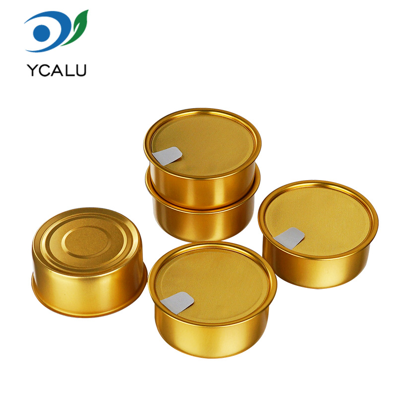 Bol din aluminiu auriu de unică folosință pentru alimentație Bol din aluminiu auriu de unică folosință pentru alimentație
