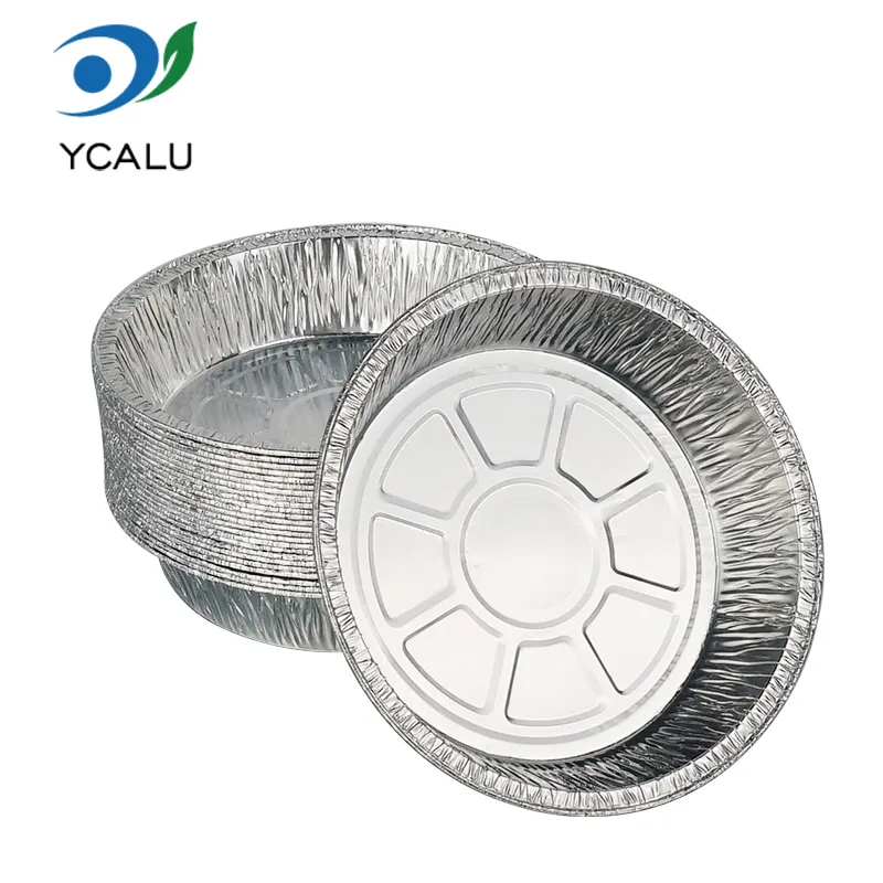 Recipiente de unică folosință din folie de aluminiu argintie pentru coacere
