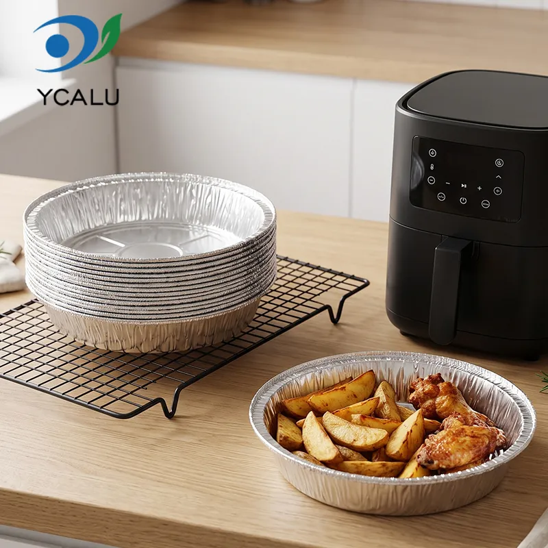 Air Fryer Alimente Argintiu Recipiente din folie de aluminiu