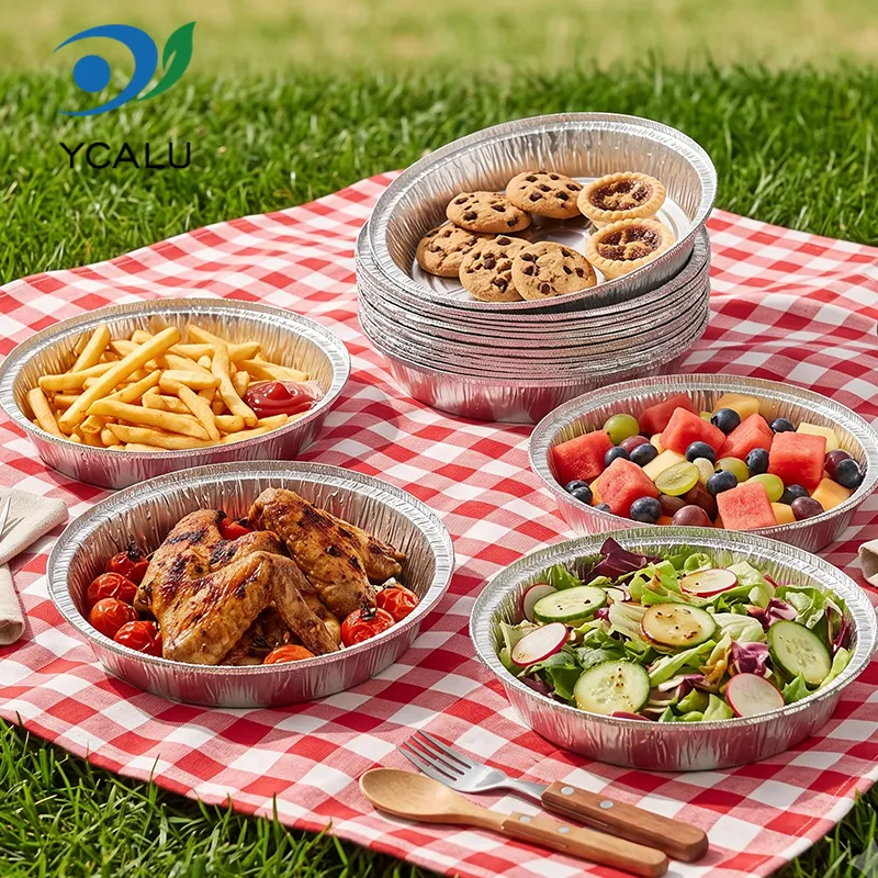 Air Fryer Alimente Argintiu Recipiente din folie de aluminiu