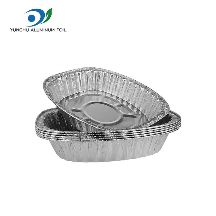 Capacitate mare de grătar la grătar grătar din argint recipiente din folie din aluminiu