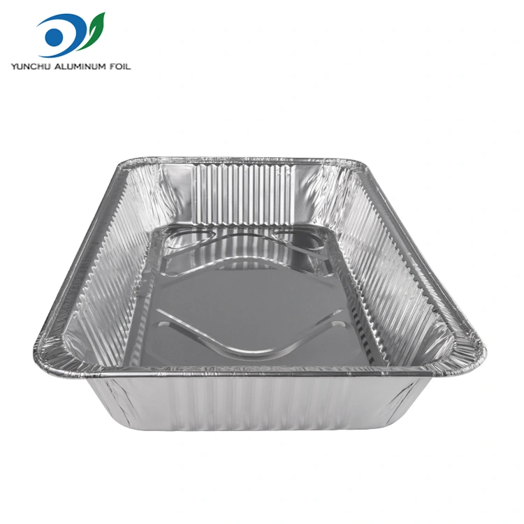 Tavă de copt în aer liber cu capacitate exterioară containere folie din aluminiu din argint