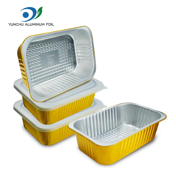 Capacitate mare de folie de aluminiu dreptunghiular din aur