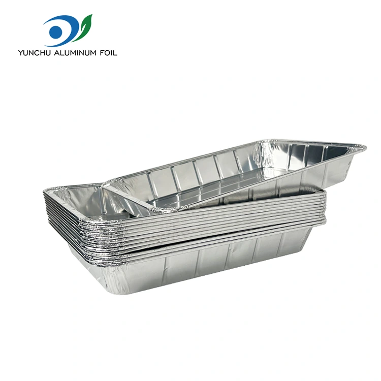 Recipiente cu folie din aluminiu din aluminiu de pește mare la grătar Recipiente cu folie din aluminiu din aluminiu de pește mare la grătar