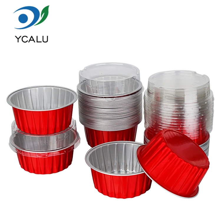 Brichete colorate coapte o singură dată. Recipiente din folie de aluminiu cu perete neted