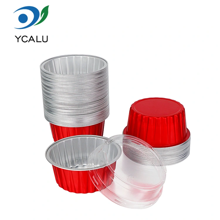 Brichete colorate coapte o singură dată. Recipiente din folie de aluminiu cu perete neted