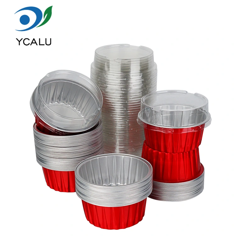Brichete colorate coapte o singură dată. Recipiente din folie de aluminiu cu perete neted