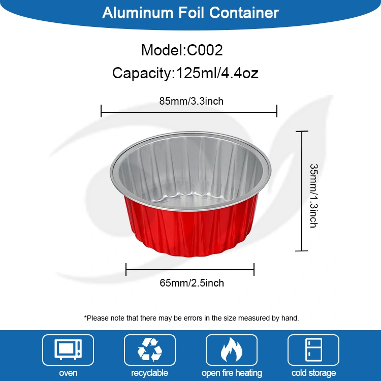 Brichete colorate coapte o singură dată. Recipiente din folie de aluminiu cu perete neted