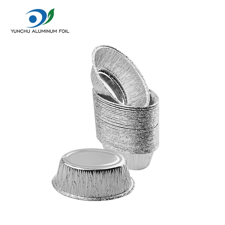 Tort oval cu aburi de argint din aluminiu folie recipient alimentar