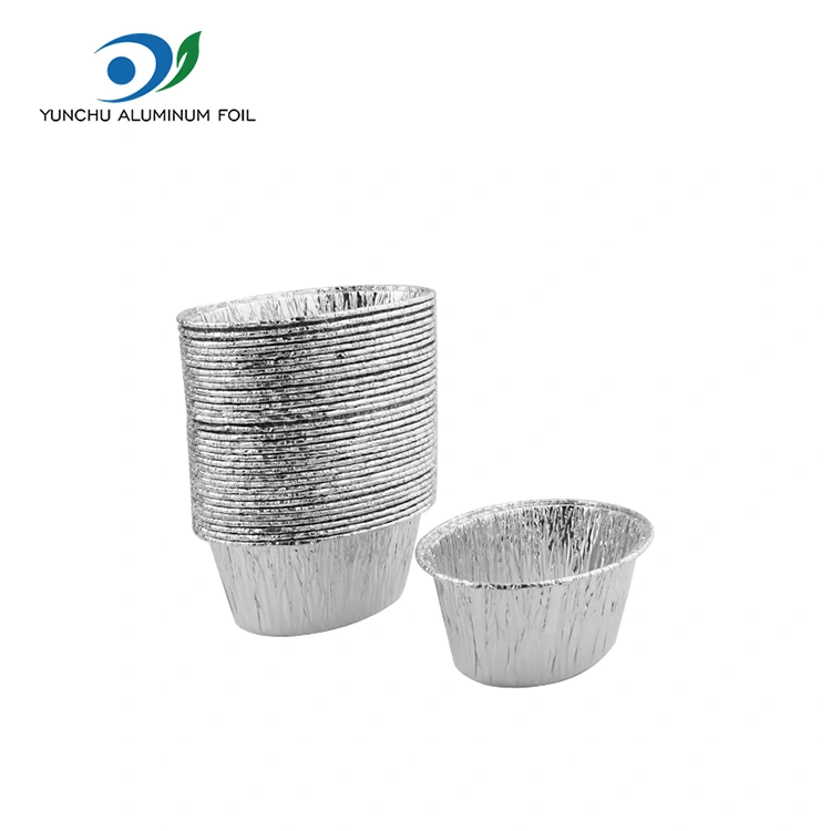 Tort oval cu aburi de argint din aluminiu folie recipient alimentar