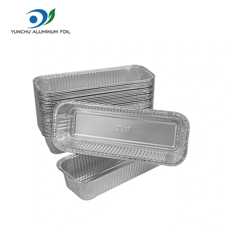 Baghete dreptunghiulare din folie de aluminiu argintiu