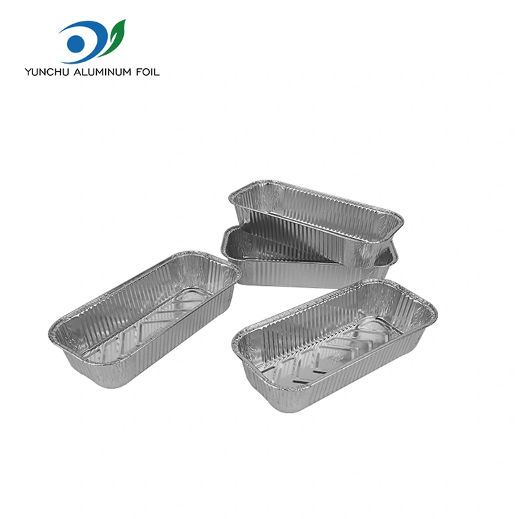 Pâine dreptunghiulară care coace folie de aluminiu de argint