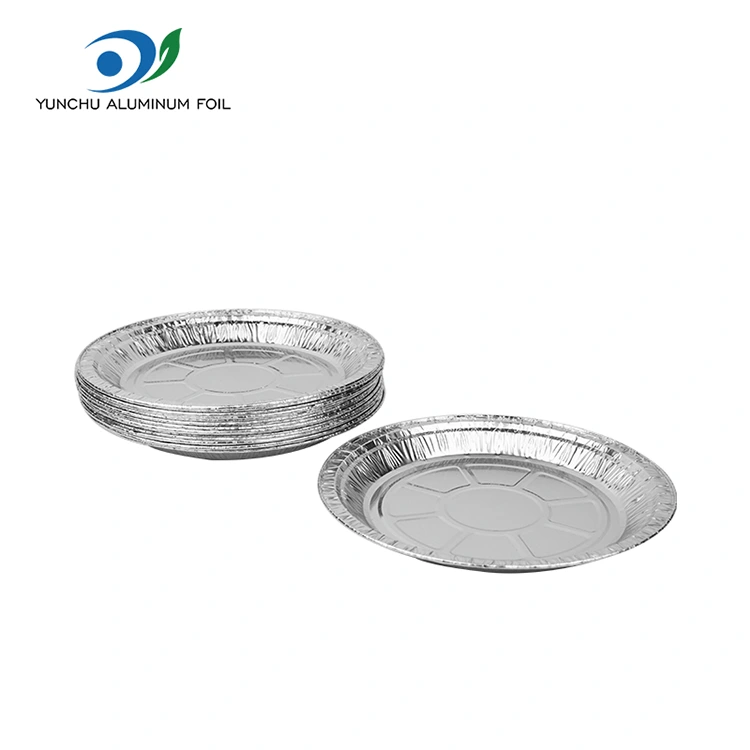 Containere din folie din aluminiu din aluminiu cu frite rotunde