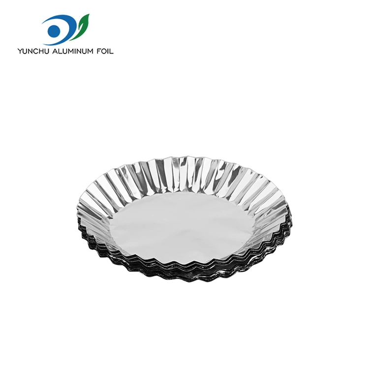 Tin de tort rotund de copt cu recipient cu folie de aluminiu din argint