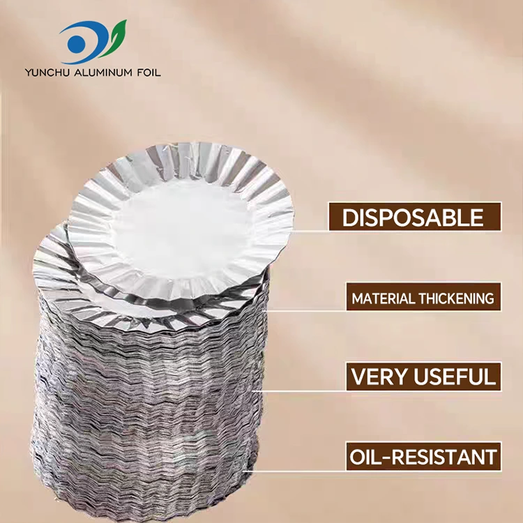 Tin de tort rotund de copt cu recipient cu folie de aluminiu din argint