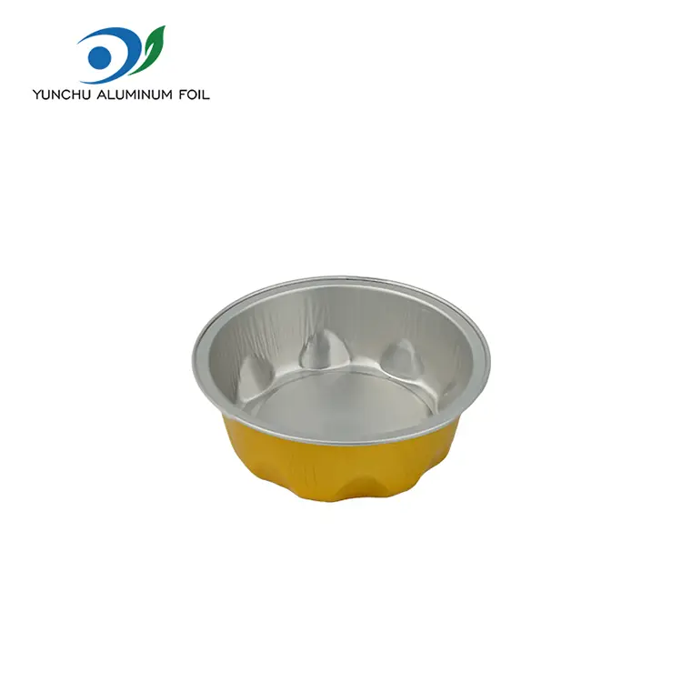 Formele rotunde de copt recipiente cu folie de aluminiu neted