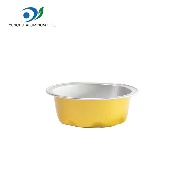 Cupa rotundă pentru tort recipiente din folie de aluminiu cu pereți netede