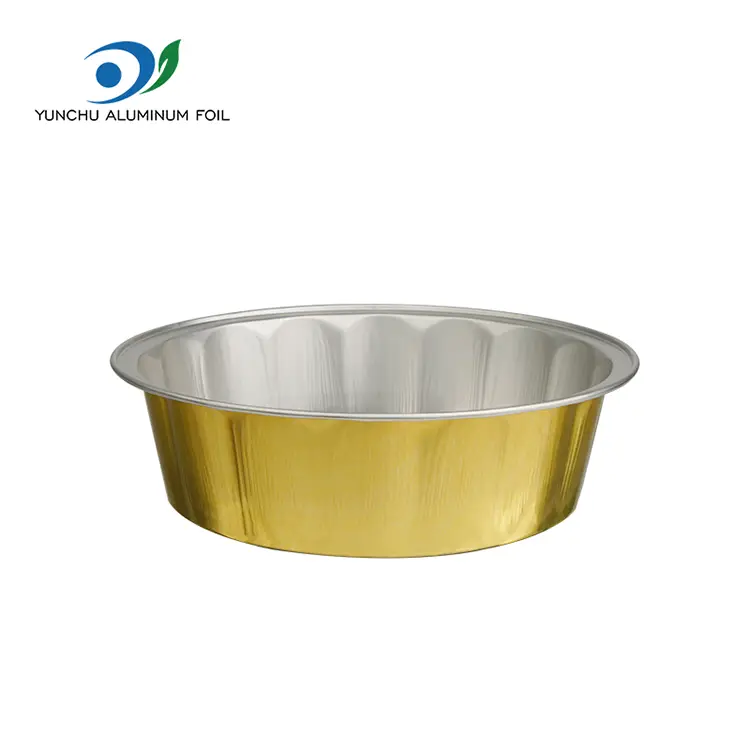 Containere de folie de aluminiu cu pereți netede de copt rezistent Containere de folie de aluminiu cu pereți netede de copt rezistent