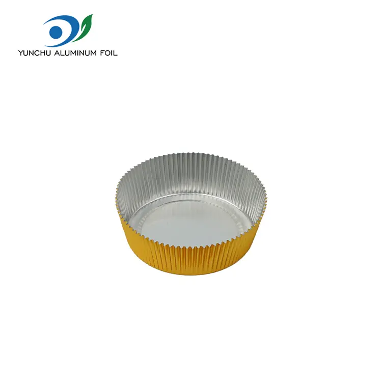 Micul recipient cu folie de aluminiu rotund de argint rotund