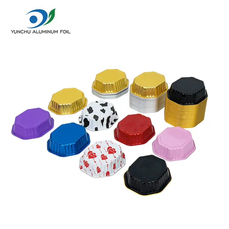 Cupa pentru tort în formă specială recipiente cu folie de aluminiu cu pereți netede