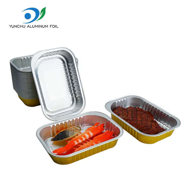 Containere de folie de aluminiu auriu din aluminiu auriu